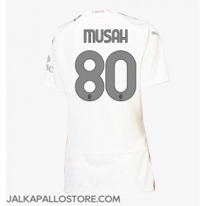 AC Milan Yunus Musah #80 Vieraspaita Naisten 2023-24 Lyhythihainen